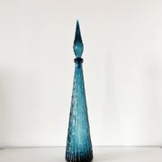 Vintage Italian glassware, bottle or carafe, 1960s, EMPOLI