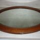 Miroir ovale cadre bois 74X58