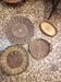 Lot de 4 plateaux en osier vintage