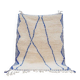 Traditional handwoven pure wool Berber rug size 150/250 cm