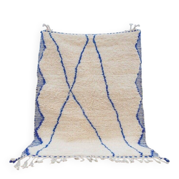 Tapis berbère en laine pure tissé main traditionnelle taille 150/250 cm