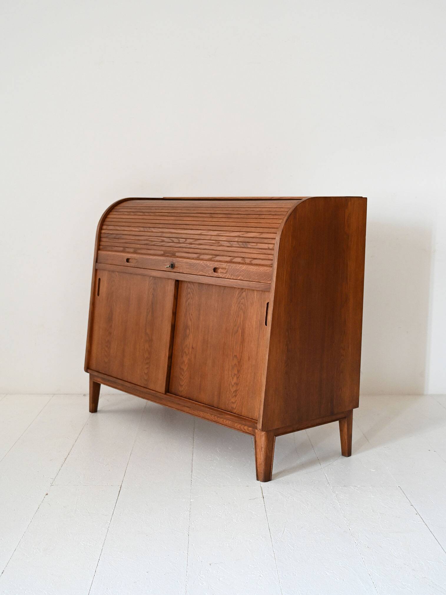 Vintage Scandinavian oak secretaire by Nybro Möbelfabrik