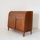 Vintage Scandinavian oak secretaire by Nybro Möbelfabrik