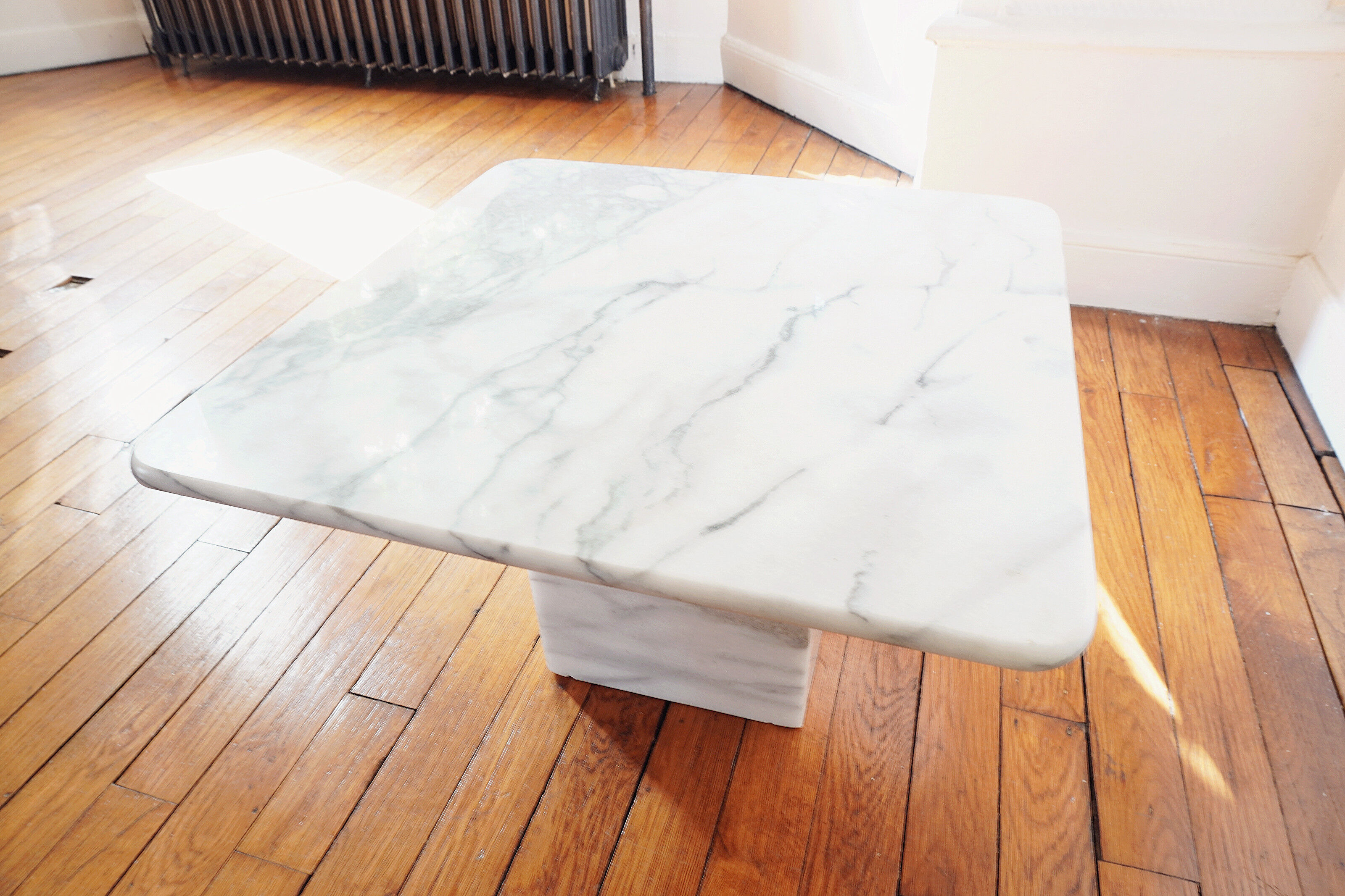 Square marble coffee table