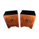 Pair of Chinese bedside tables