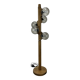 Temde Leuchten brutalist floor lamp, wood, 1970s