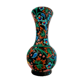 Enamel vase of Longwy