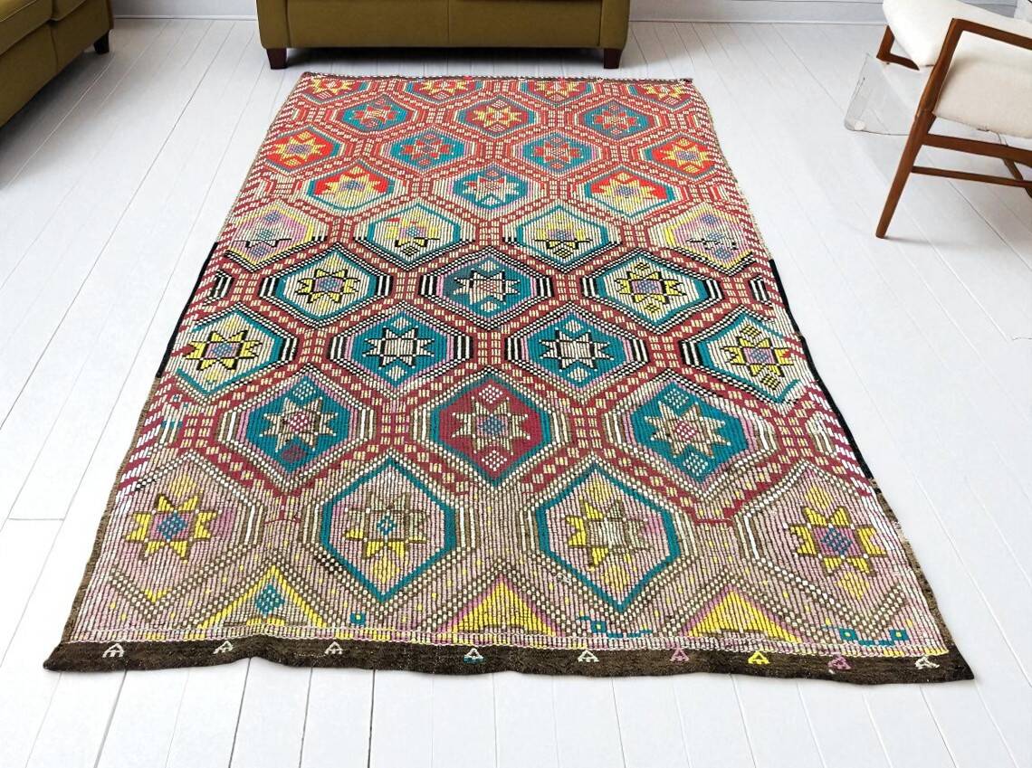 Colourful Home Living Area Rug