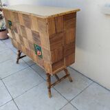 Audoux Minet vintage rattan bar from the 50s