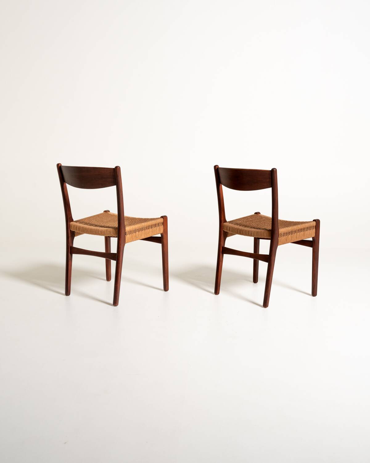 Pair of Scandinavian teak chairs, 1960s