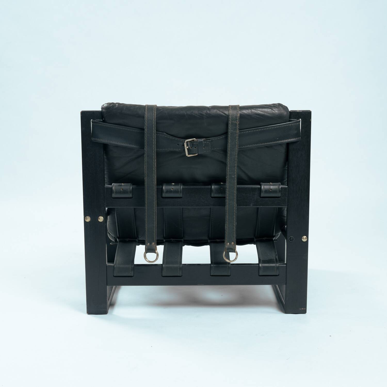 Chaises longues brutalistes avec repos-pieds de Sonja Wasseur, années 1970