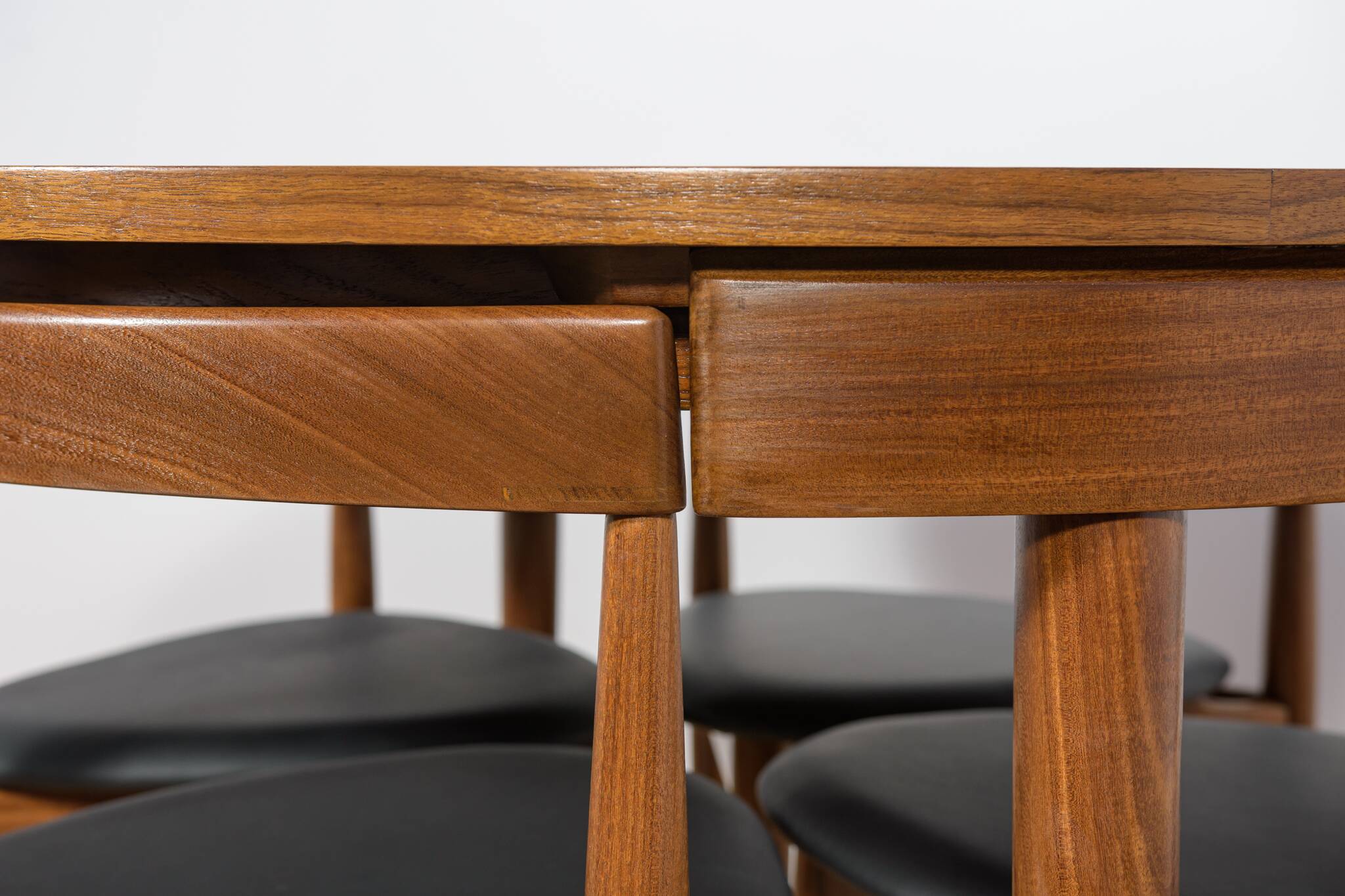 Mid-Century Teak Dining Table and Chairs Set by Hans Olsen for Frem Røjle,