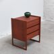 Danish chest of drawers in teak with sledge feet, 1960s