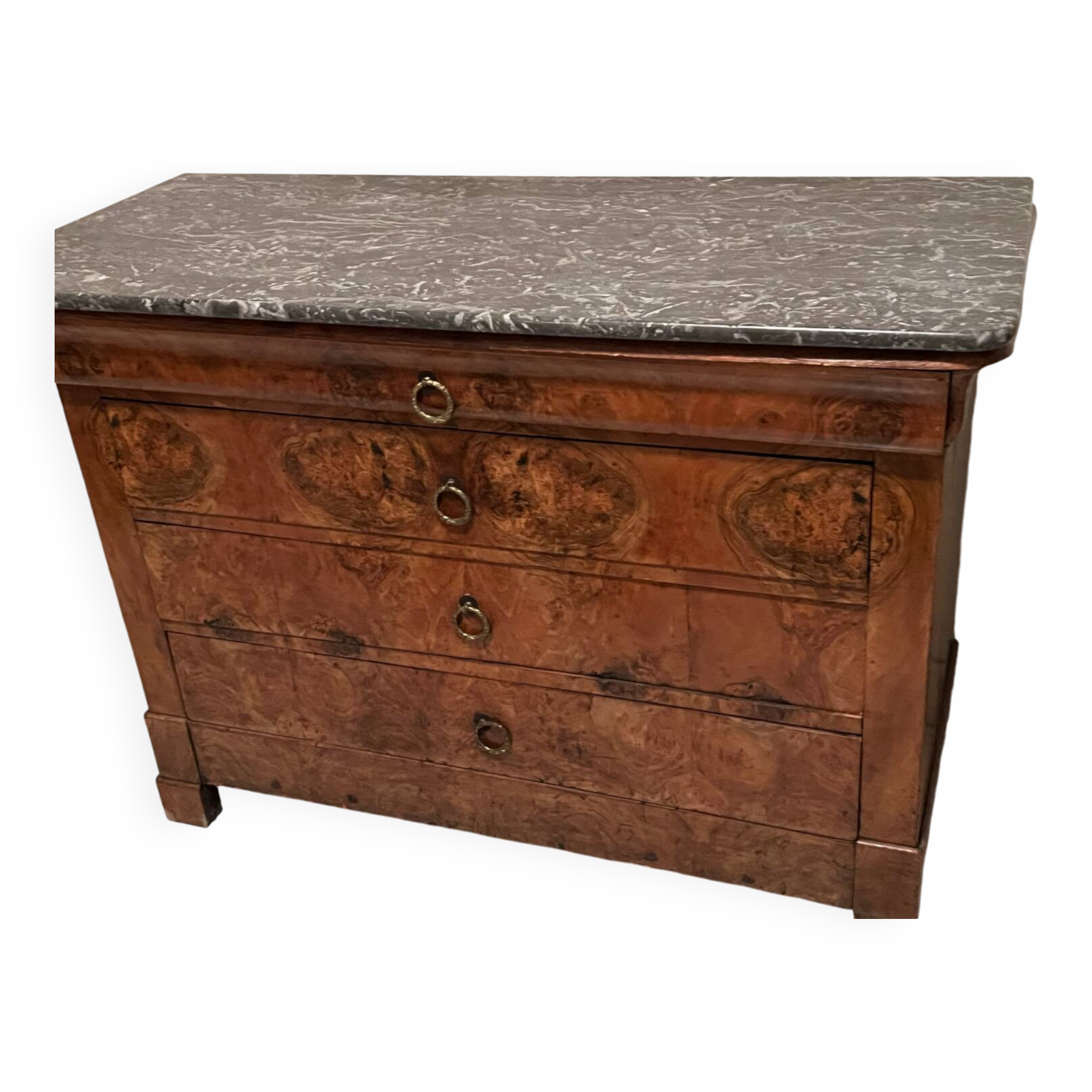 Chest of drawers with marble top