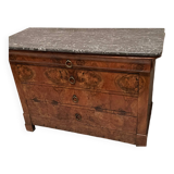 Chest of drawers with marble top