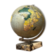 Luminous glass globe world map tripod maps Caride 1960