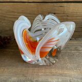 Empty vintage pocket in blown glass