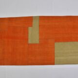 Orange And Green Vintage Kilim Runner sku 3857