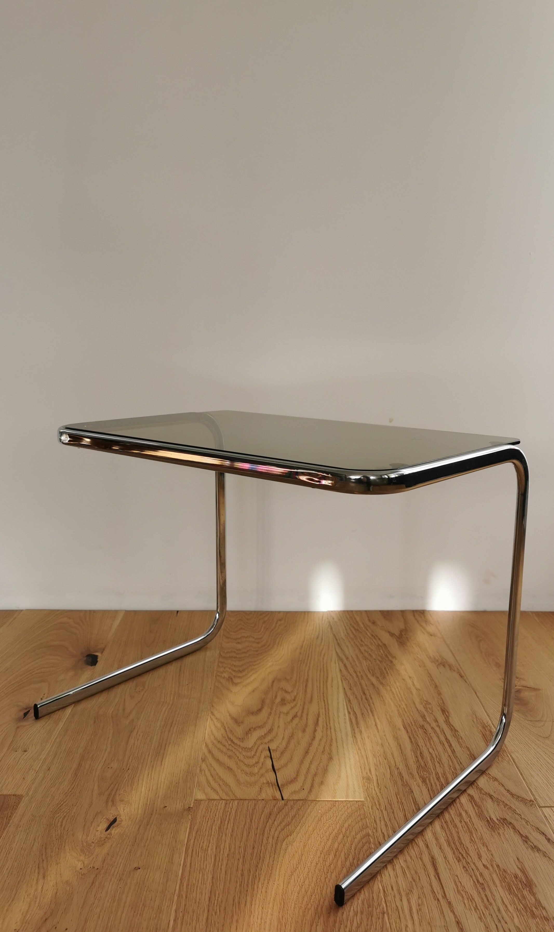 Vintage chrome side table