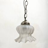 Vintage ceiling lamp with a tulip shaped lampshade, Spain, 1980s