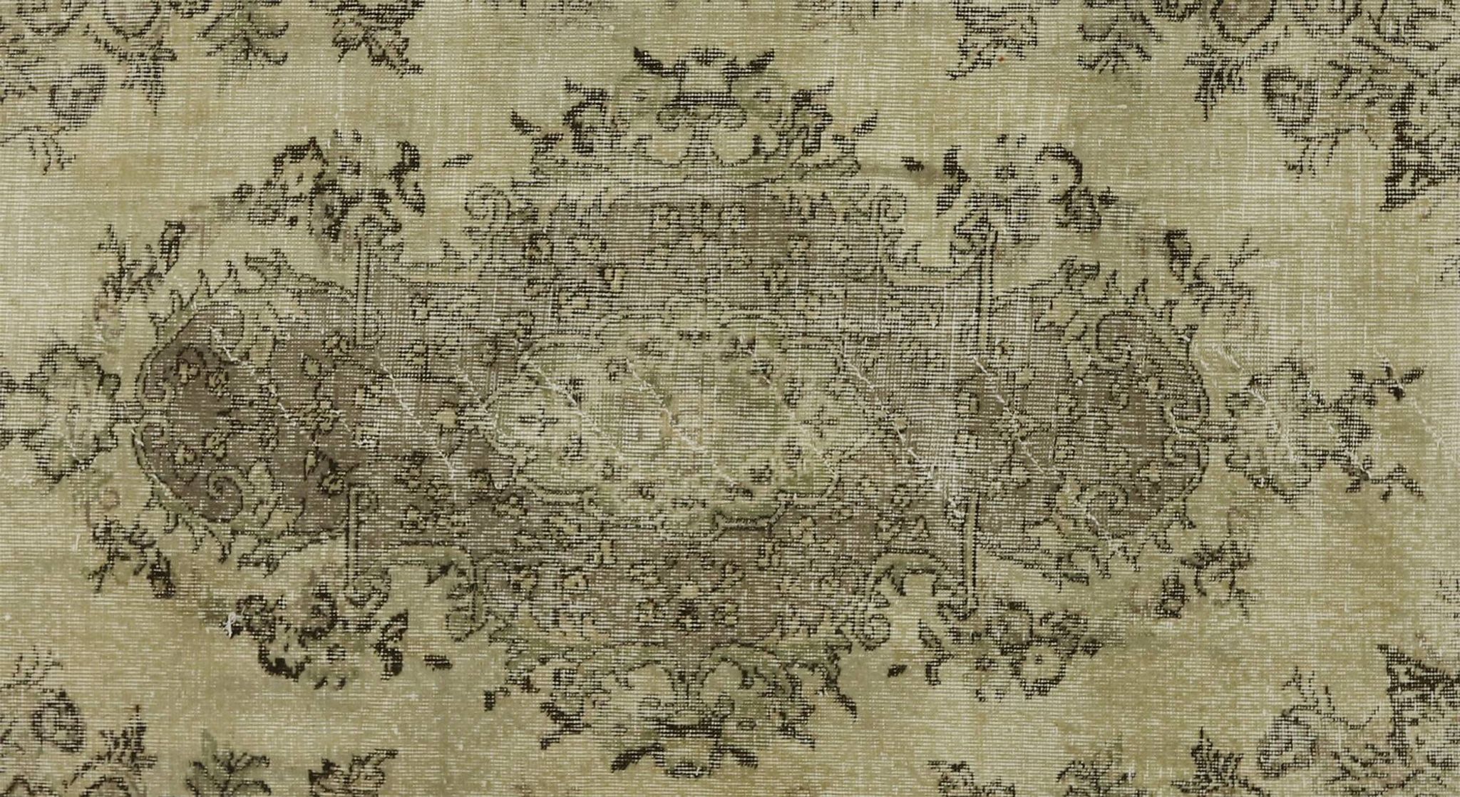 One-of-a-kind turkish handwoven vintage rug - rustic vintage charm 282x 164