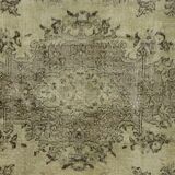 One-of-a-kind turkish handwoven vintage rug - rustic vintage charm 282x 164