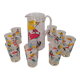 Vintage orangeade glass service