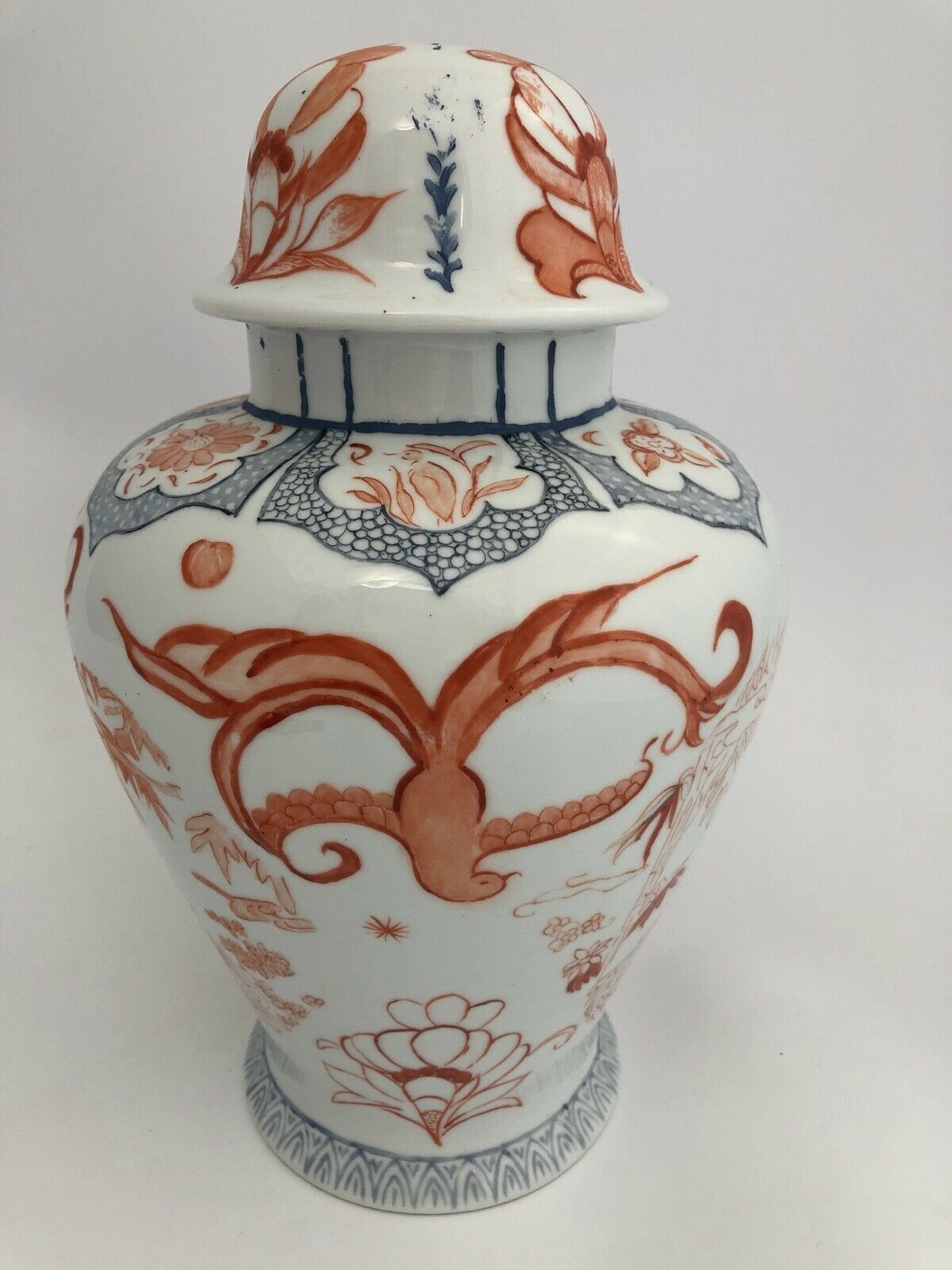 Balustre Limoges France decor Imari porcelain 1960