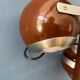 Brown vintage space age pendant lamp with three eyeball shades