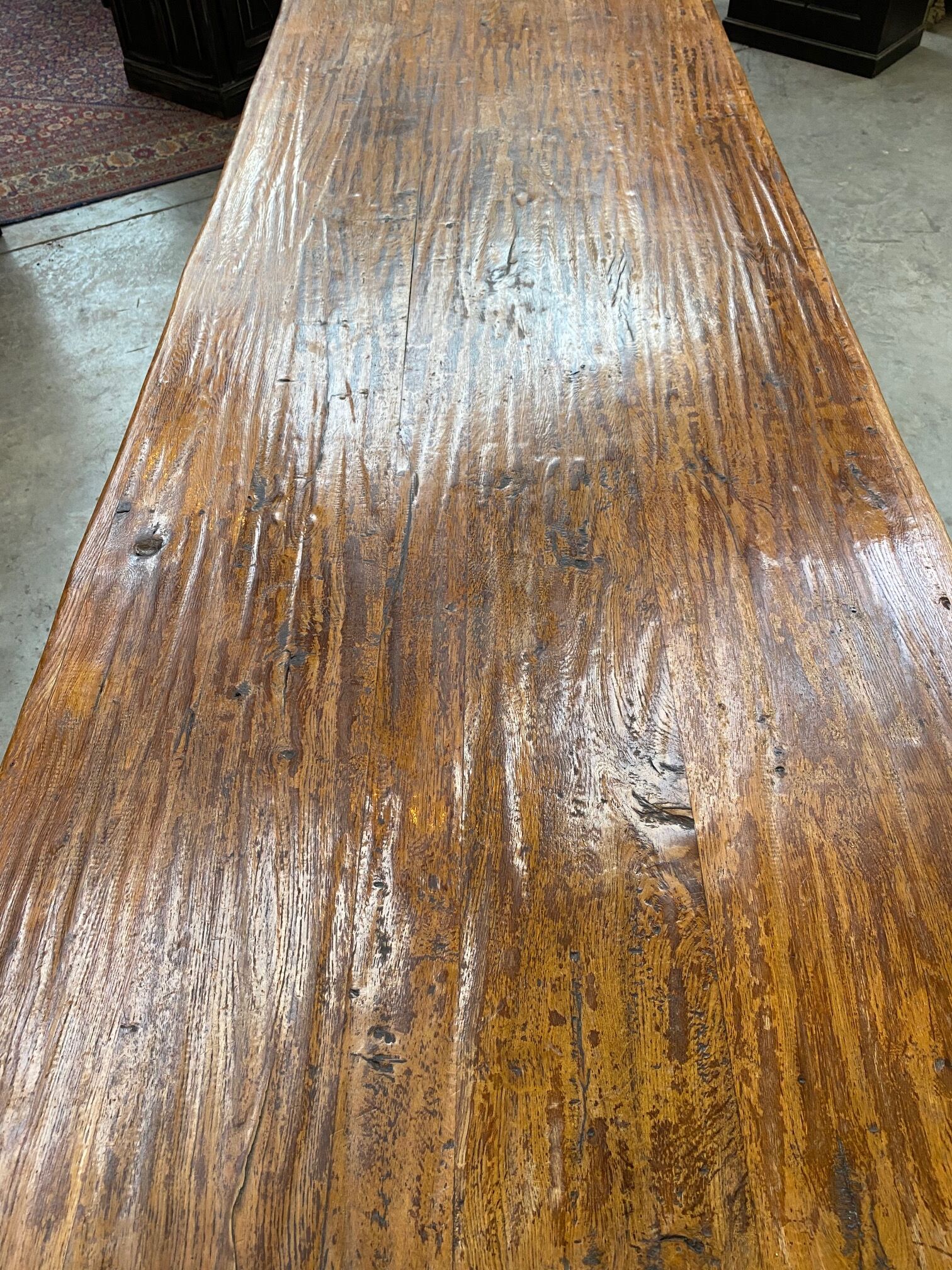 Oak farmhouse table