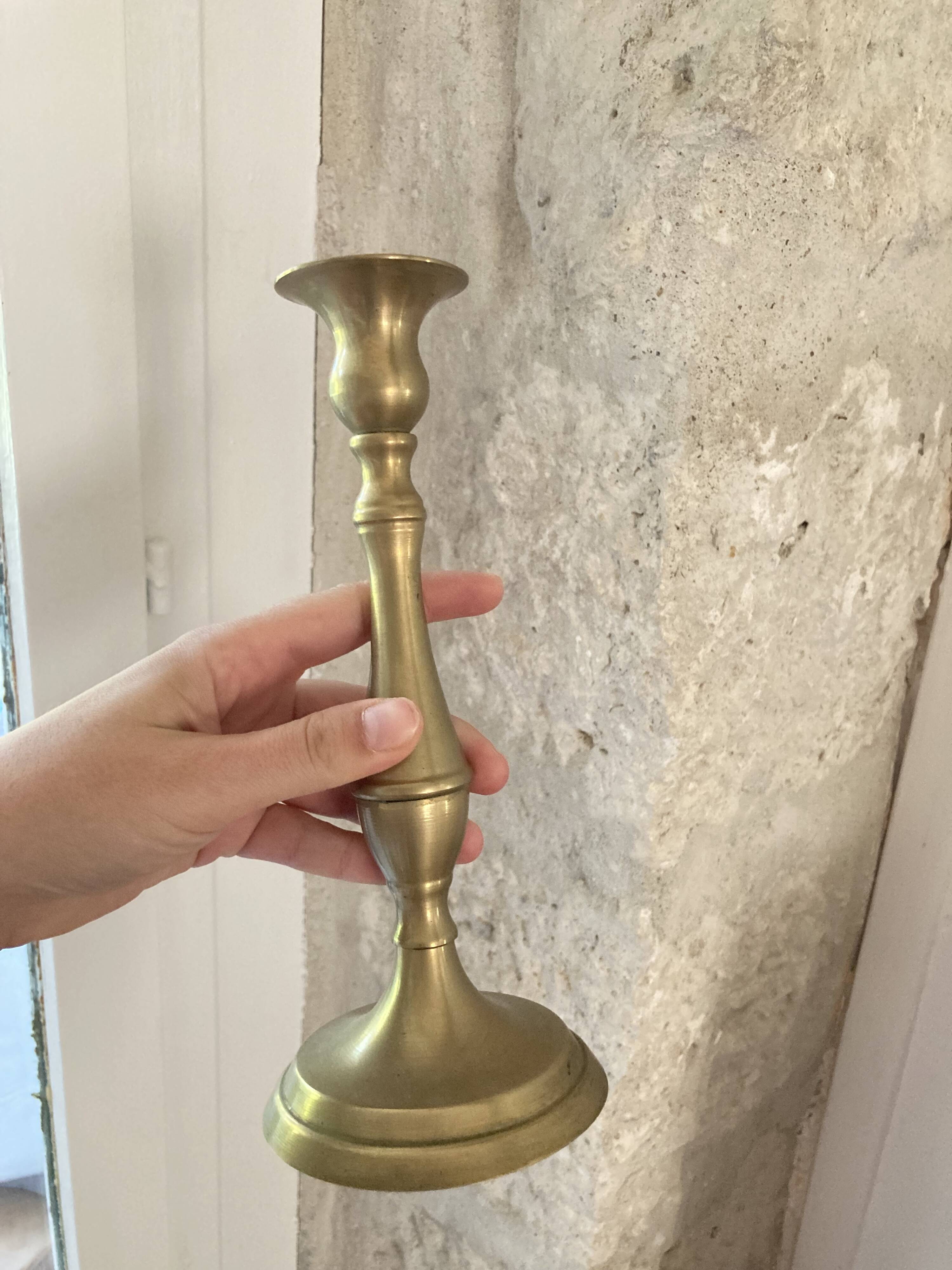 Pair of vintage brass candlesticks