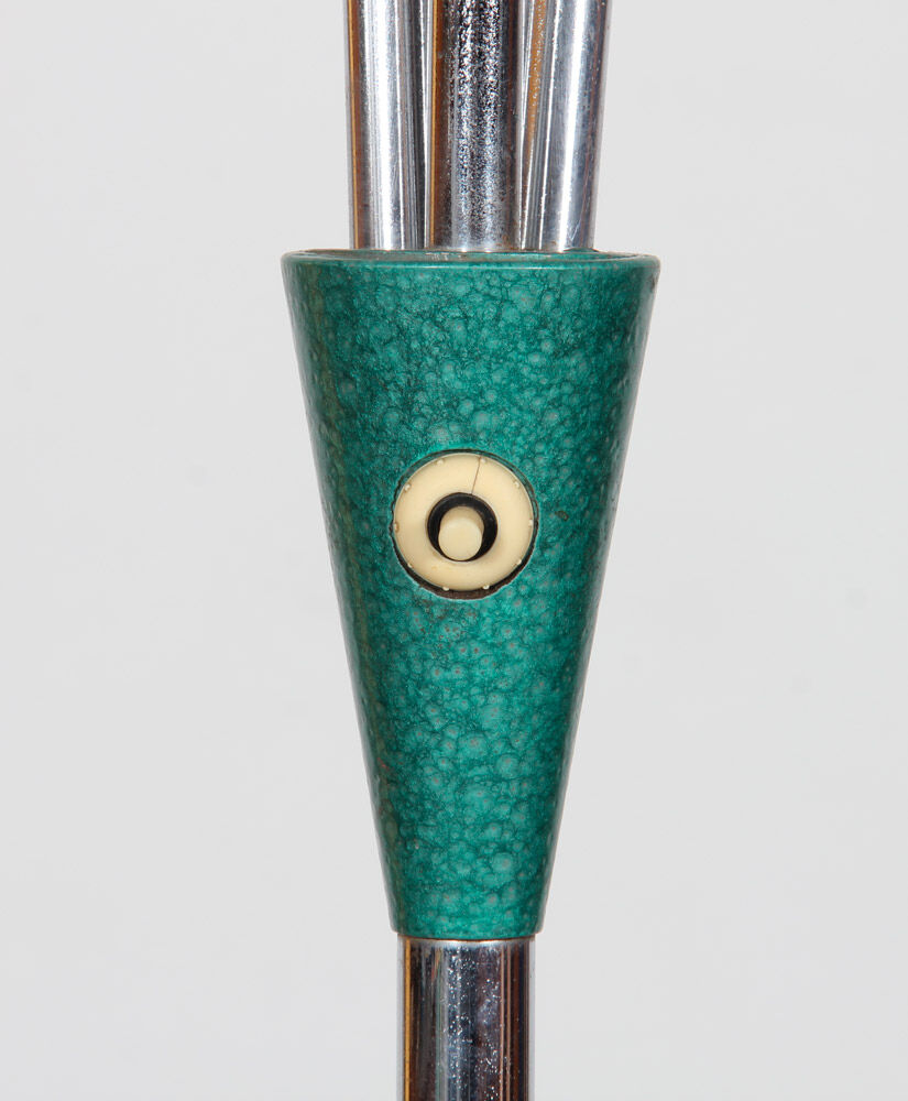 Vintage metal floor lamp published by Lidokov, circa 1960