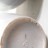 Pair of two-tone ceramic vases West Germany 1960s Height 42 cm