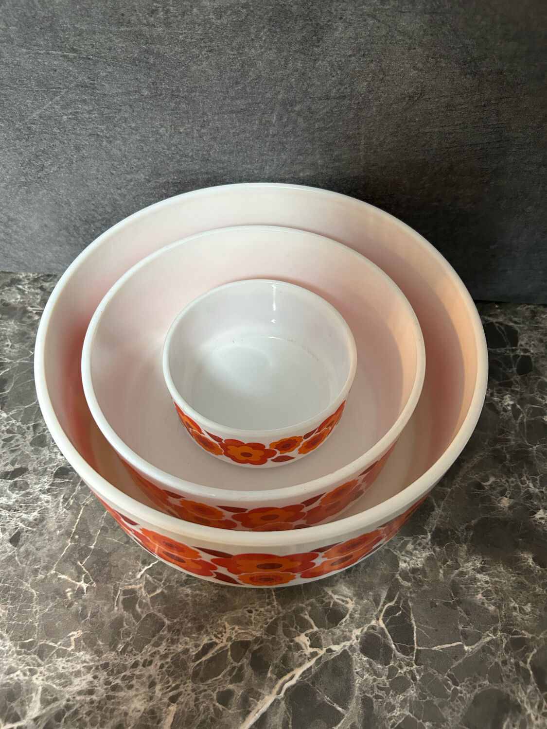 Vintage lotus arcopal salad bowl