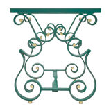 Table basse fer forgé Merceris 1950