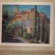 Tableau huile sur toile vue de Provence