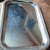 Rectangular stainless steel tray