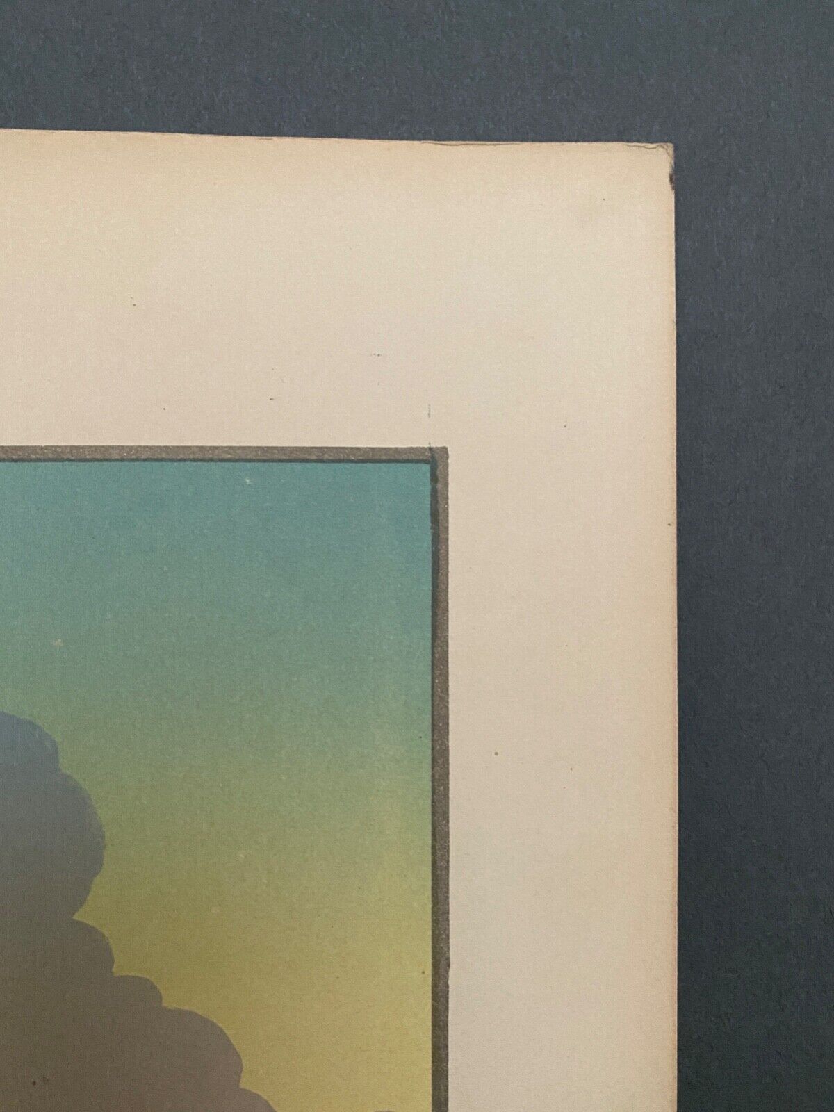 Lithograph by Henri Rivière The Sunset