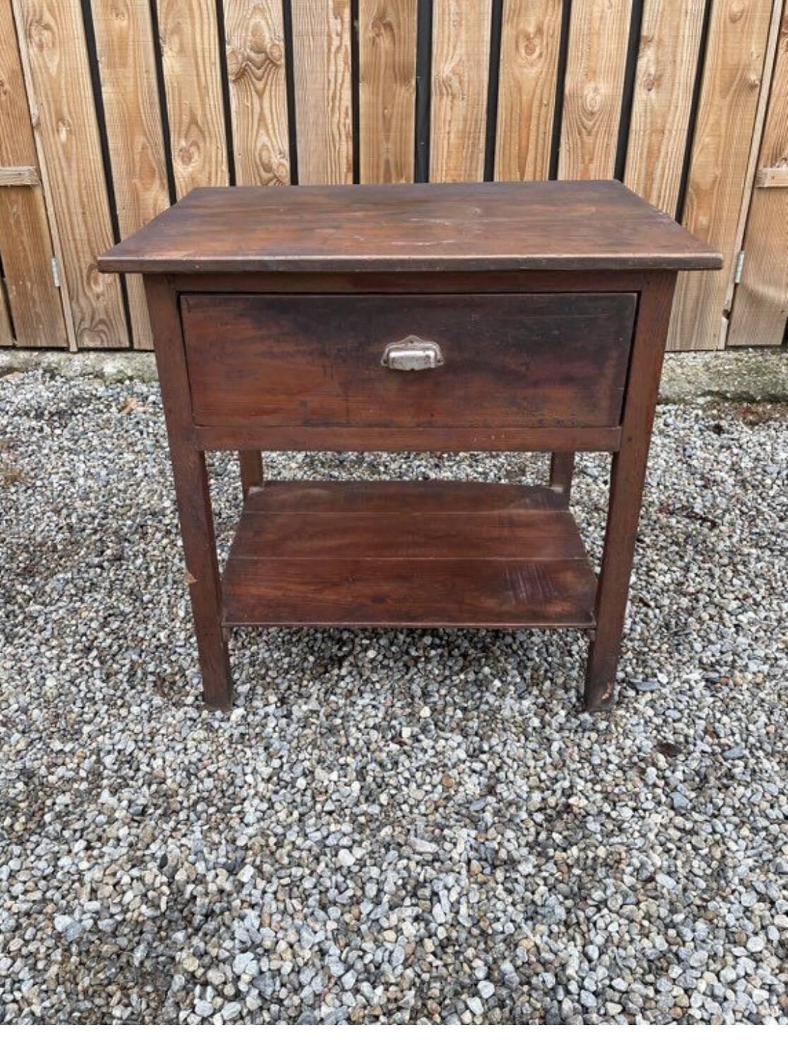Small antique piece of furniture with its original patina.