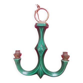 Vintage green pendant light