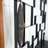 1960's art wall unit or room divider with sculpture by Jelínek