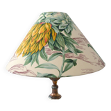 Lampshade, vintage toile de Jouy fabric, botanical