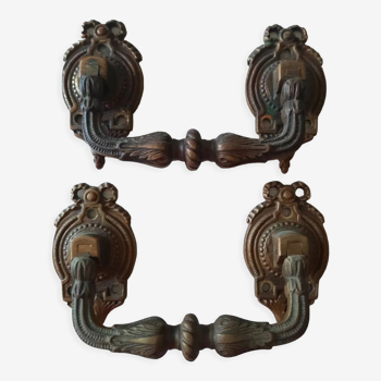 Bronze handles XIXth