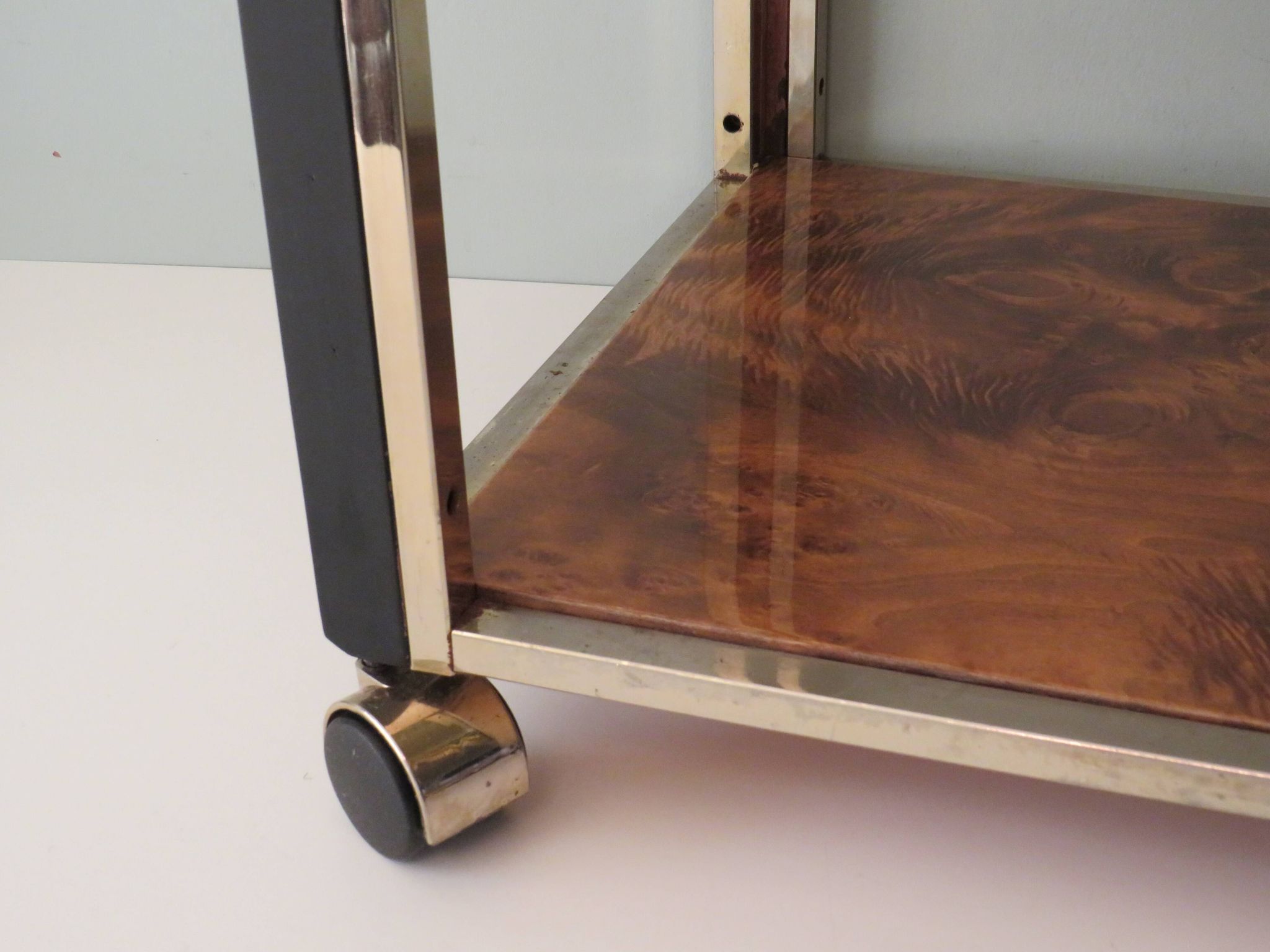 Vintage Italian beverage cart in the style of Romeo Rega, 1970