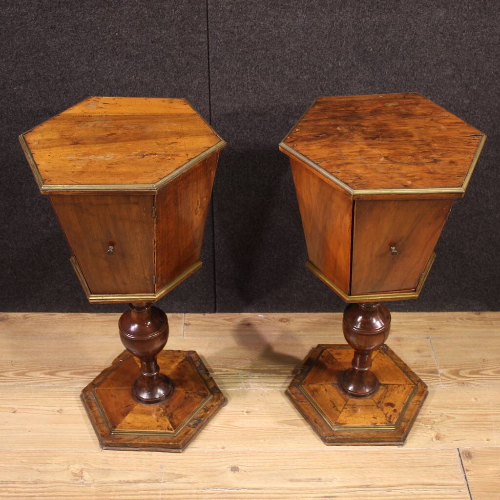 Pair of 19th century Italian side tables
