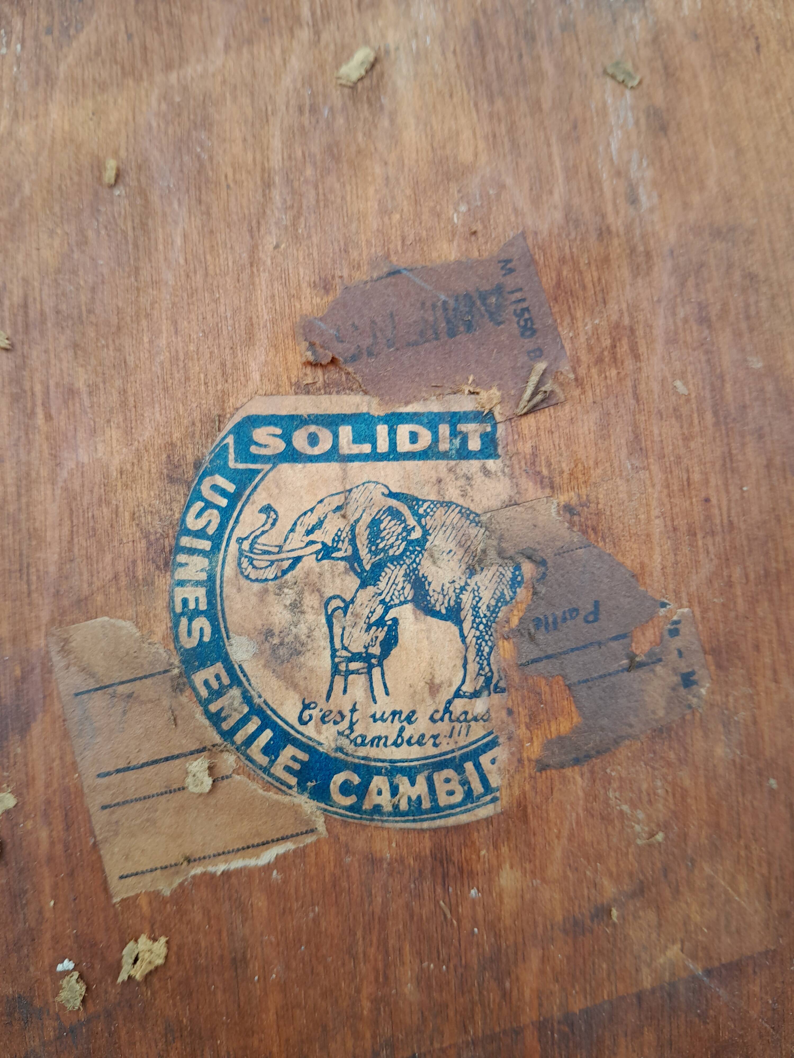 Armchair bistro chair emile cambier old 1900