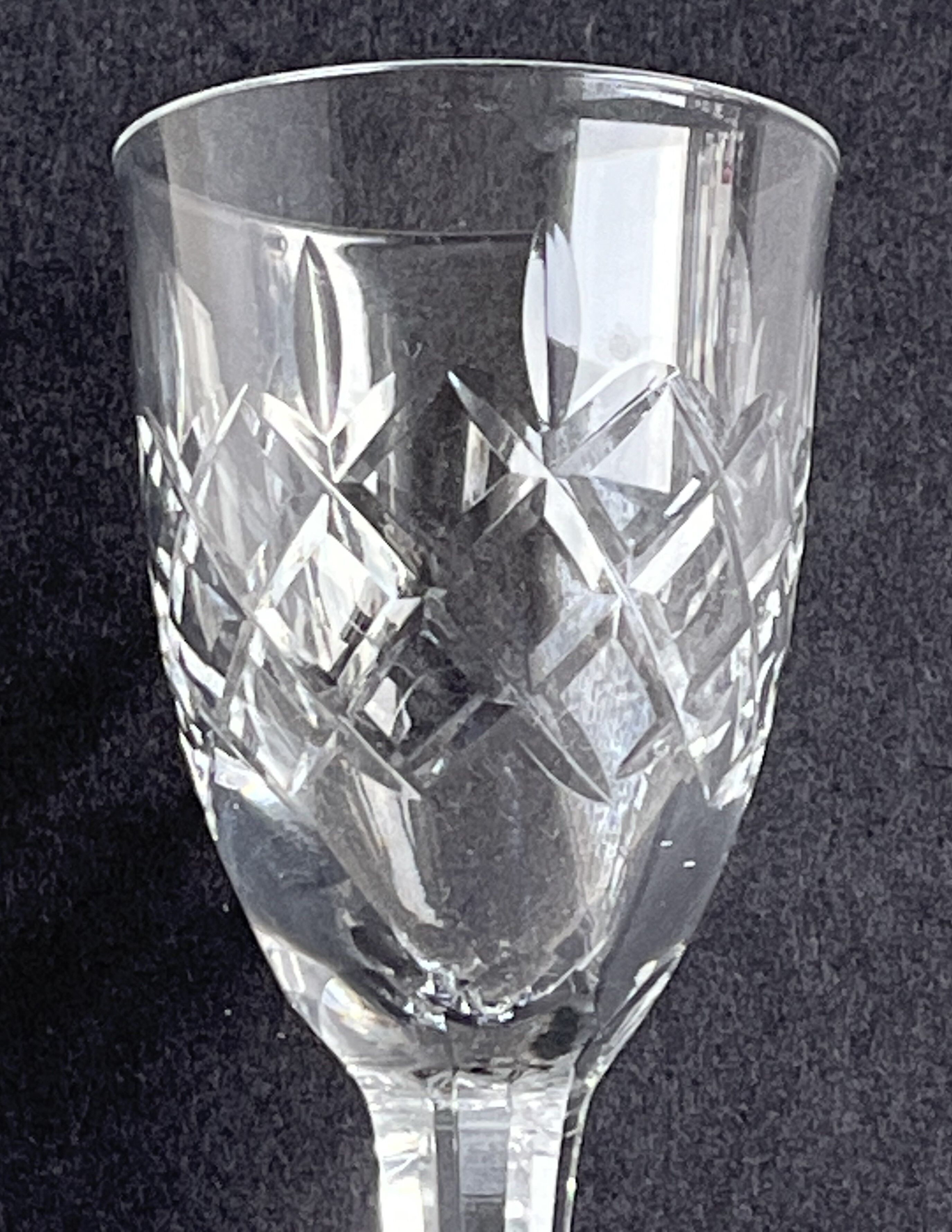 12 cut crystal shot glasses