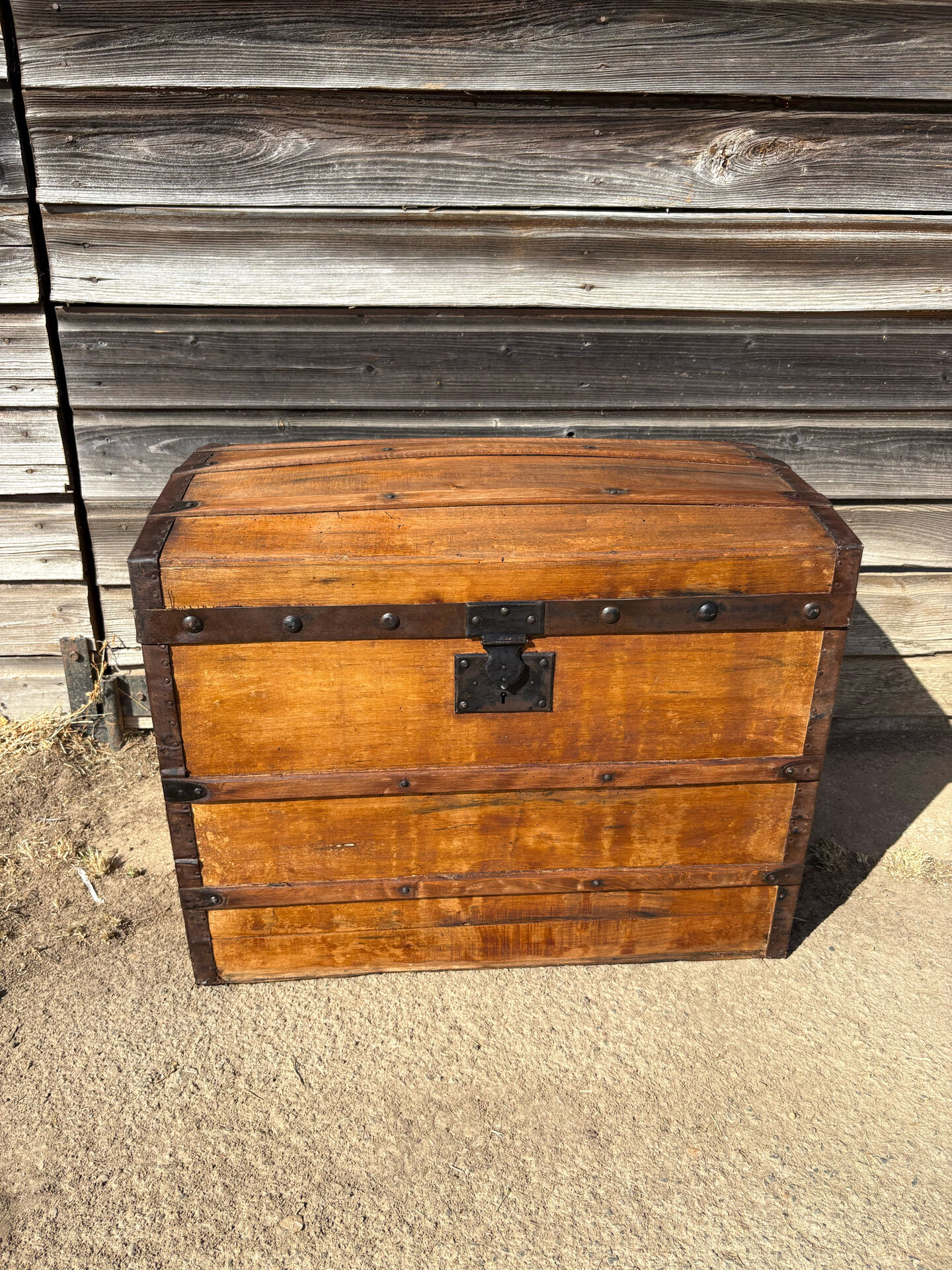 Antique wooden barrel