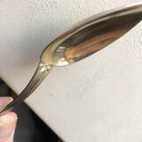 5 small spoons in glazed silver, late 19th century