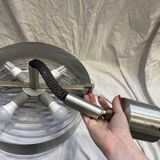 Brushed steel suspension